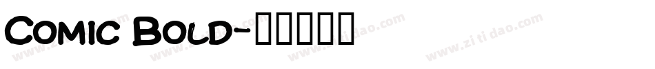 Comic Bold字体转换